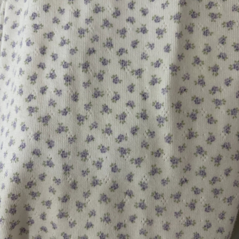 Brandy Melville Floral Pointelle Pants - Picture 3 of 4
